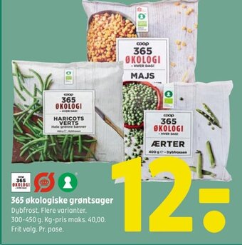 Coop 365 365 økologiske grøntsager tilbud