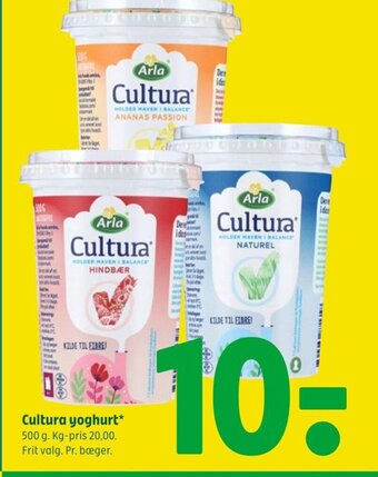 Coop 365 Cultura yoghurt tilbud