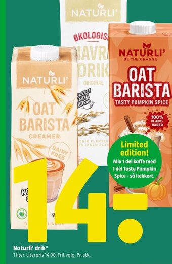Coop 365 Naturli' drik tilbud