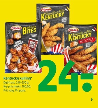 Coop 365 Kentucky kylling tilbud