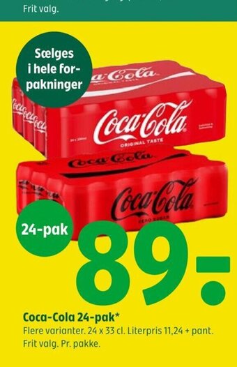 Coop 365 Coca-Cola 24-pak tilbud