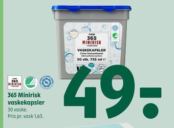 Coop 365 365 Minirisk vaskekapsler tilbud
