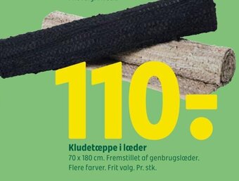 Kludetæppe i læder