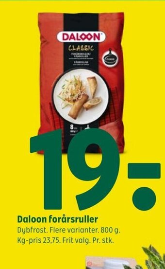 Coop 365 Daloon forårsruller tilbud