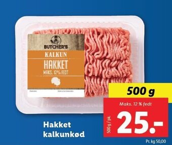 Lidl Hakket kalkunkød tilbud
