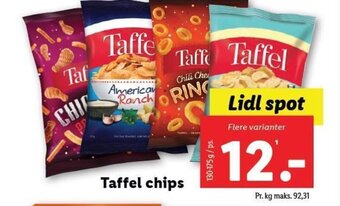 Lidl Taffel chips tilbud