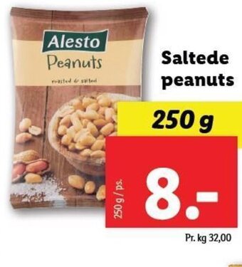 Lidl Saltede peanuts tilbud