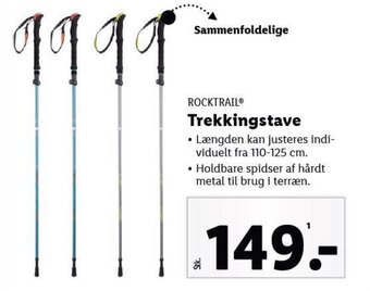 Lidl ROCKTRAIL Trekkingstave tilbud