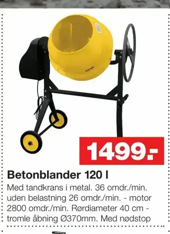 Betonblander 120 l