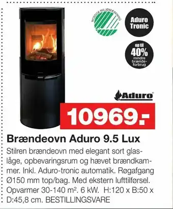 Brændeovn Aduro 9,5 Lux