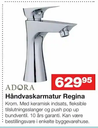 Bauhaus Håndvaskarmatur Regina tilbud