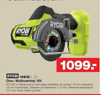 Bauhaus One+ Multiværktøj 18V tilbud