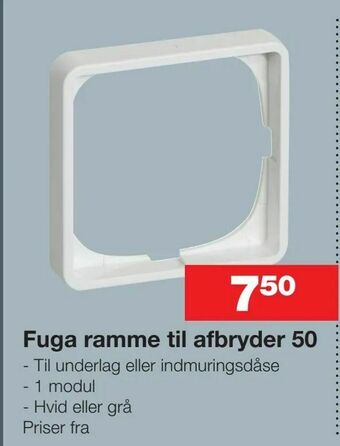 Fuga ramme til afbryder 50
