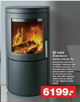 Bauhaus Brændeovn Varde Lincoln Air tilbud