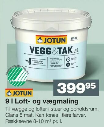 Bauhaus 9 l Loft- og vægmaling tilbud
