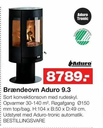 Bauhaus Brændeovn Aduro 9,3 tilbud