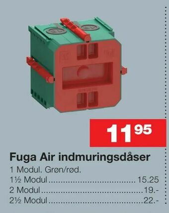 Bauhaus Fuga Air indmuringsdåser tilbud