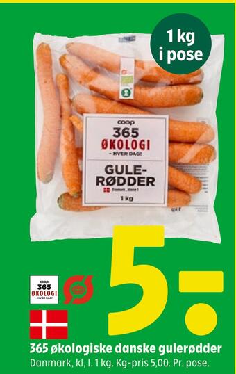 Coop 365 365 økologiske danske gulerødder tilbud