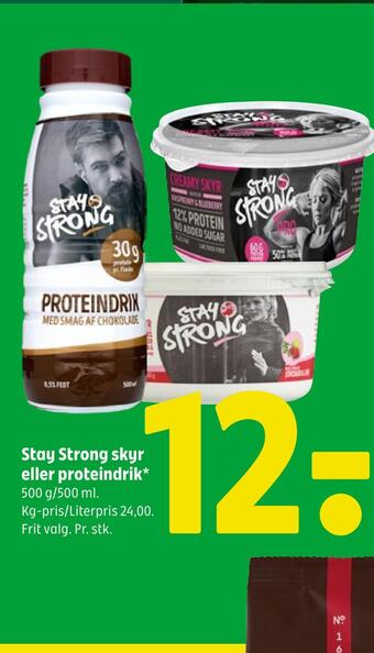 Coop 365 Stay strong skyr eller proteindrik tilbud
