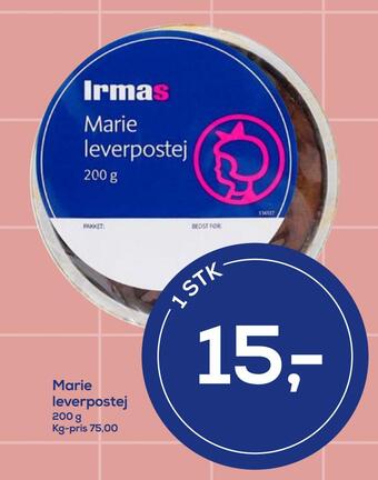 Irma Marie leverpostej tilbud