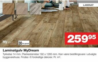 Bauhaus Laminatgulv MyDream tilbud