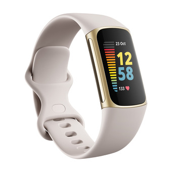 Power Fitbit charge 5 gold/lunar white tilbud
