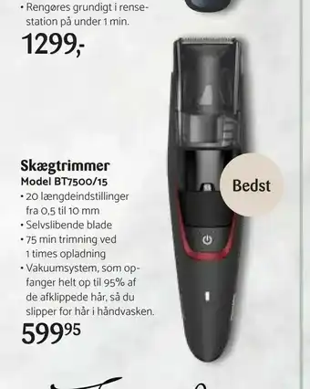 Kop & Kande Skægtrimmer Model BT7500/15 tilbud