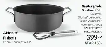 Kop & Kande Sautergryde inkl. piskeris tilbud