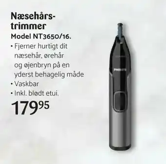 Kop & Kande Næsehårstrimmer Model NT3650/16 tilbud