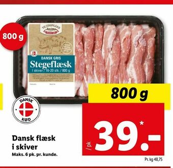 Let-Køb Dansk flæsk i skiver tilbud
