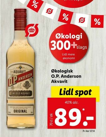 Let-Køb Økologisk O.P. Anderson Akvavit tilbud