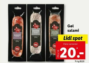 Let-Køb Gøl salami tilbud