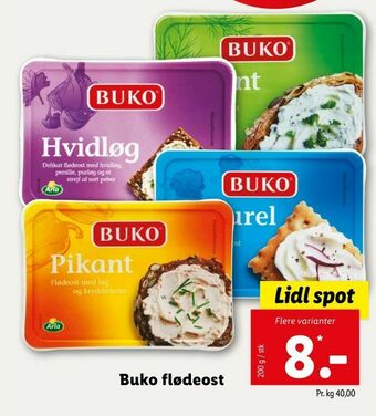 Let-Køb Buko flødeost tilbud