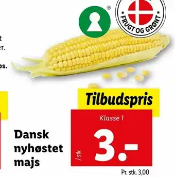 Let-Køb Dansk nyhøstet majs tilbud