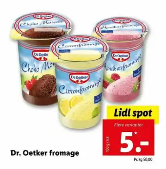 Let-Køb Dr. Oetker fromage tilbud