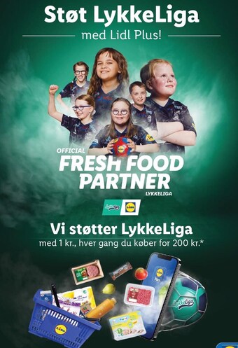 Lidl Støt lykkeliga med lidl plus! tilbud