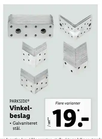 Vinkelbeslag