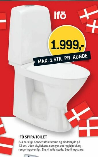 XL-BYG Ifö spira toilet tilbud
