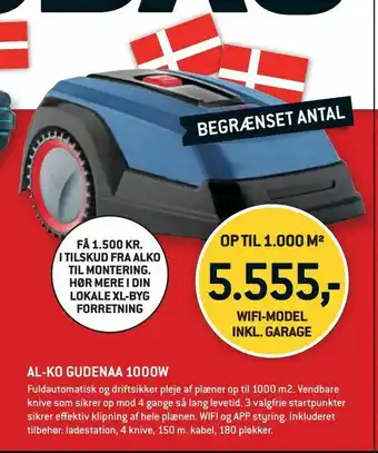 XL-BYG Al-ko gudenaa 1000w tilbud