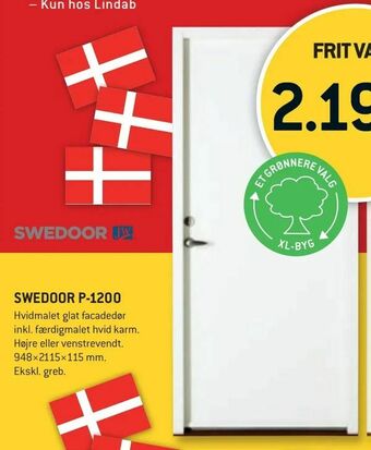 XL-BYG Swedoor p-1200 tilbud