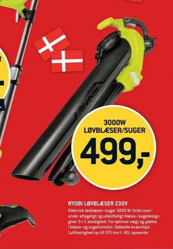 Ryobi løvblæser 230v