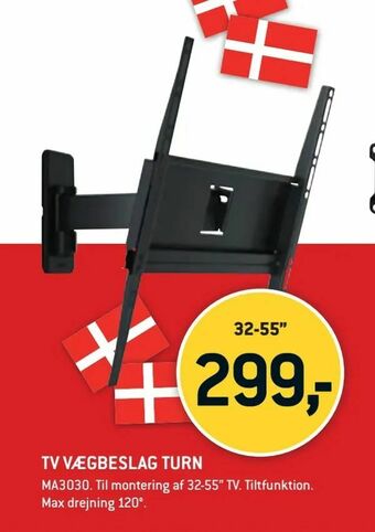 Tv vægbeslag turn
