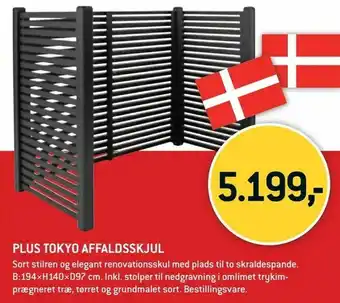 XL-BYG Plus tokyo affaldsskjul tilbud