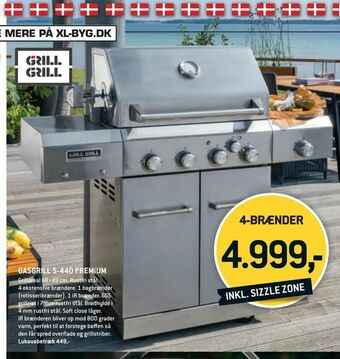 XL-BYG Gasgrill s-440 premium tilbud