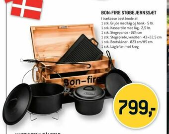 XL-BYG Bon-fire støbejernssæt tilbud