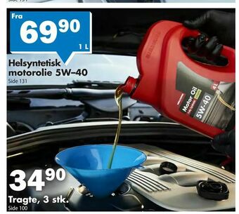 Helsyntetisk motorolie 5W-40