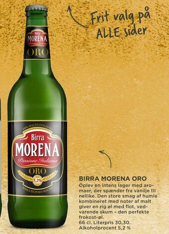 MENY Birra morena oro tilbud