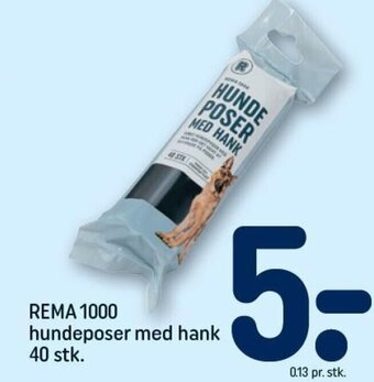 REMA 1000 REMA 1000 hundeposer med hank 40 stk. tilbud