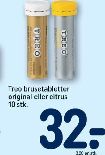 REMA 1000 Treo brusetabletter original eller citrus 10 stk. tilbud