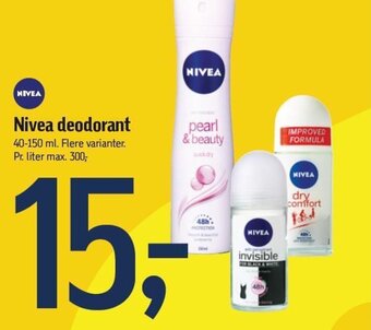 Føtex Nivea deodorant tilbud